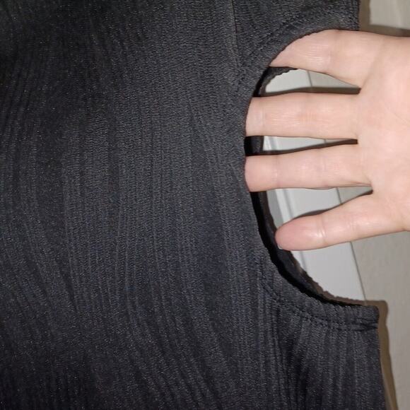 That's So Fetch Trami One Shoulder Cut Out Midi Dress Black 8/M NWT - Picture 8 of 14